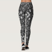 Abstract Design Black & White Leggings レギンス (裏面)