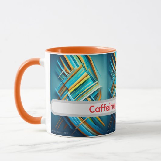 abstract design funny mug for girlfriend マグカップ (左)