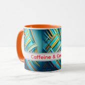 abstract design funny mug for girlfriend マグカップ (正面左)