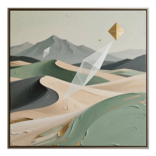 Abstract Design Wall Art ポスター (正面)