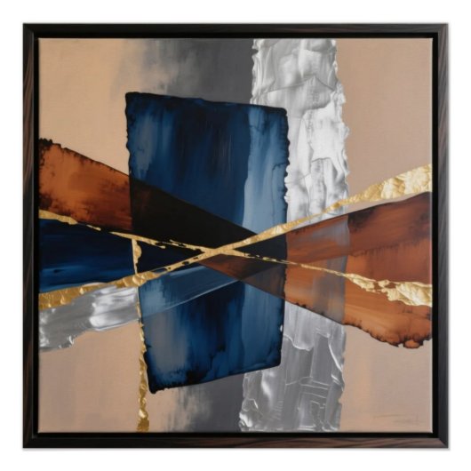Abstract Design Wall Art ポスター (正面)