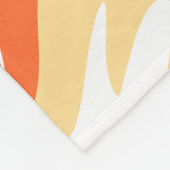 Abstract Dessert Tones Inspired Organic Flow フリースブランケット (角)