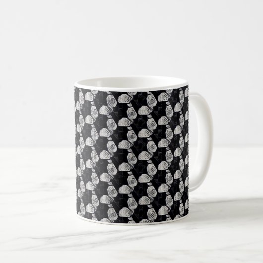 Abstract digital pattern 1190 - Mug コーヒーマグカップ (正面右)