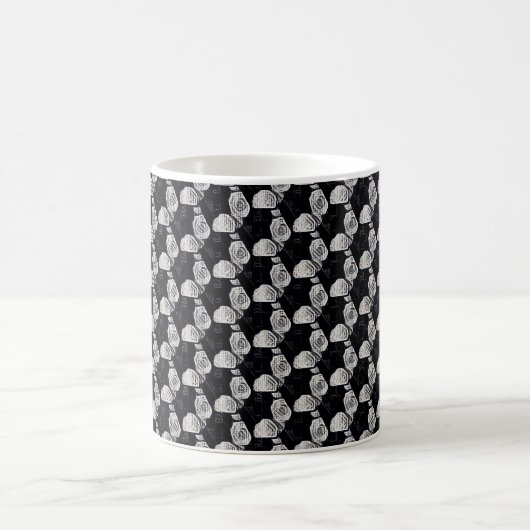 Abstract digital pattern 1190 - Mug コーヒーマグカップ (中央)