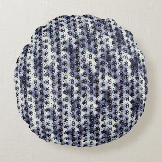 Abstract digital pattern 1191 - Round Pillow ラウンドクッション (正面)