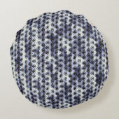 Abstract digital pattern 1191 - Round Pillow ラウンドクッション (裏面)