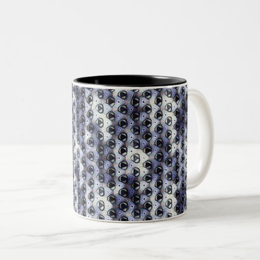 Abstract digital pattern design 1191 - Coffee Mug ツートーンマグカップ (正面右)