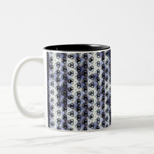 Abstract digital pattern design 1191 - Coffee Mug ツートーンマグカップ (左)