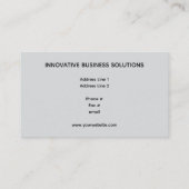 Abstract Digital Wave Particles High Tech 名刺 (裏面)