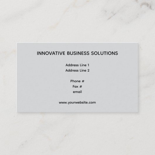 Abstract Digital Wave Particles High Tech 名刺 (裏面)