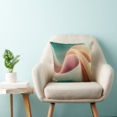 Abstract Drapery with Pastel Gradient Flow クッション (椅子)