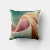 Abstract Drapery with Pastel Gradient Flow クッション (裏面)