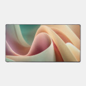 Abstract Drapery with Pastel Gradient Flow デスクマット (正面)