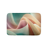Abstract Drapery with Pastel Gradient Flow バスマット (正面)
