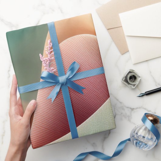 Abstract Drapery with Pastel Gradient Flow ラッピングペーパー (ギフト)