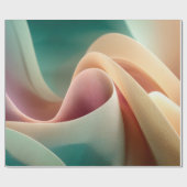 Abstract Drapery with Pastel Gradient Flow ラッピングペーパー (フラット)