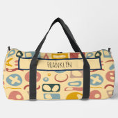 Abstract Drawing I Custom Name  ダッフルバッグ (正面)