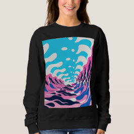 Abstract Dream Wave – Vibrant Surreal Flow スウェットシャツ