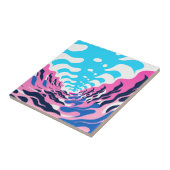 Abstract Dream Wave – Vibrant Surreal Flow タイル (側面)