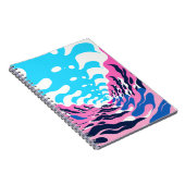 Abstract Dream Wave – Vibrant Surreal Flow ノートブック (右側)