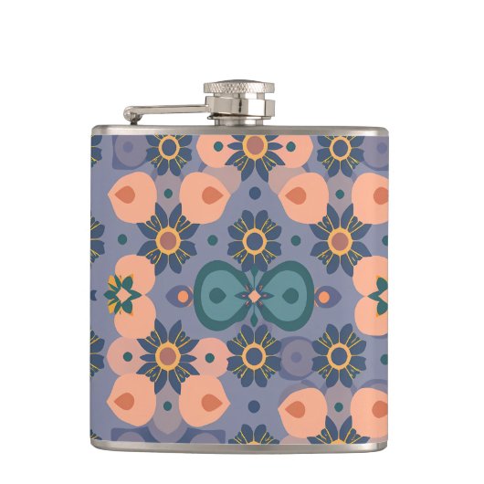 Abstract Dream Wave – Vibrant Surreal Flow フラスク (正面)