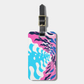 Abstract Dream Wave – Vibrant Surreal Flow ラゲッジタグ (正面縦)