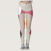 Abstract Dream Wave – Vibrant Surreal Flow レギンス (正面)