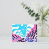 Abstract Dream Wave – Vibrant Surreal Flow 名刺 (スタンド正面)