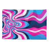 Abstract Dream Wave – Vibrant Surreal Flow 枕カバー (裏面)