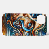 Abstract Dreamscape Ocean Serenity & Cosmic Wonder Case-Mate iPhoneケース (裏面 (横))