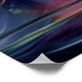 Abstract dreamy floral garden  ポスター (角)