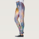 Abstract dreamy floral garden レギンス (左)