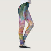 Abstract dreamy floral garden レギンス (右)