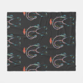 Abstract Dripping Stethoscope – Medical Art フリースブランケット (正面(横))