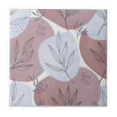 Abstract Dusty Rose and Sage Green Botanical Patte タイル (正面)