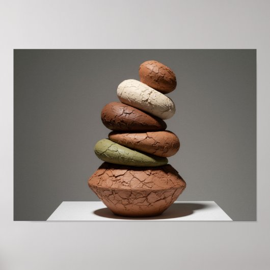 Abstract Earth & Clay Forms ポスター (正面)