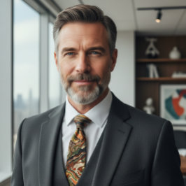 Abstract Earth Tone Camouflage Pattern ネクタイ