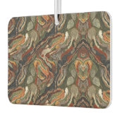 Abstract Earth Tone Swirl Pattern カーエアーフレッシュナー (左)