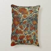 Abstract Earth Tones Art Pattern アクセントクッション (裏面(縦))