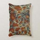 Abstract Earth Tones Art Pattern アクセントクッション (正面(垂直))