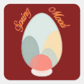 Abstract Easter Egg – Modern Art - Autocolante スクエアシール (正面)