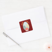 Abstract Easter Egg – Modern Art - Autocolante スクエアシール (封筒)