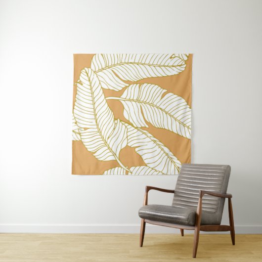 Abstract elegance pattern with floral illustration タペストリー (インサイチュ(横))