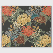 Abstract elegance seamless pattern with floral bac ラッピングペーパー (フラット)