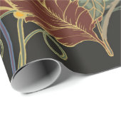 Abstract elegance seamless pattern with floral bac ラッピングペーパー (ロールコーナー)