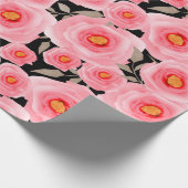 Abstract elegance seamless pattern with pink flowe ラッピングペーパー (角)