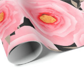 Abstract elegance seamless pattern with pink flowe ラッピングペーパー (ロールコーナー)
