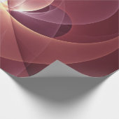 Abstract Elegant Modern Wine Red Fractal Art ラッピングペーパー (角)