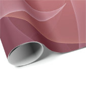 Abstract Elegant Modern Wine Red Fractal Art ラッピングペーパー (ロールコーナー)