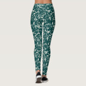 Abstract Emerald Green Leggings  レギンス (裏面)